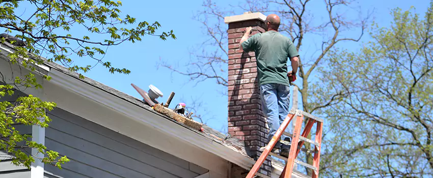 Vinyl and PVC Chimney Flashing Installation in Milford, CT