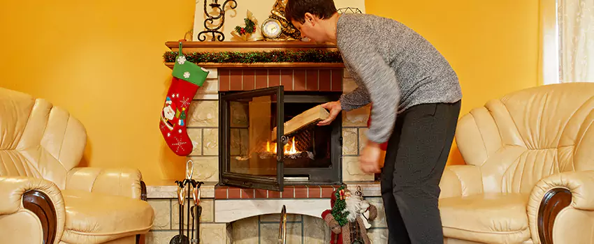 Rusted Metal Fireplace Restoration in Milford, Connecticut