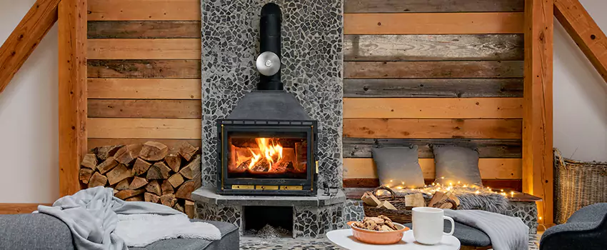 Thelin Hearth Products Direct Vent Gas Stove Fireplace Inspection in Milford